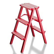Ladnamy Black Ladder Thickened Aluminum Alloy Herringbone Ladder Indoor Climbing Multifunctional Step Stool - 黑色 - 查看 9