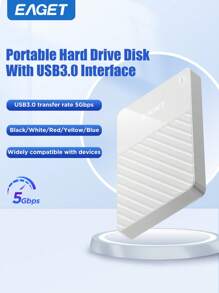 1 To Disque dur externe portable Expansion de stockage Mobile HDD USB 3.0 pour PC, bureau, ordinateur portable, PS4, PS5, bureau et jeux (blanc)