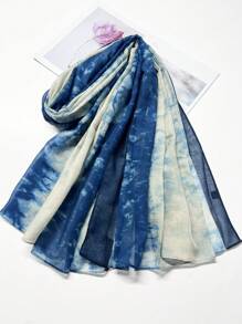 1 Pc Women's Fashion Splatter Paint Pattern Scarf/Shawl, Suitable For Daily Use - Multicolor - View 10