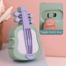 Mini Violin Night Light, USB Rechargeable, Colorful Bright Ambient Light, Suitable For Bedroom Desk Decoration - Màu tím - Xem 4