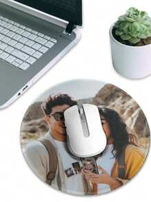 Custom Photo Round Mouse Pad-Personalized Mouse Pad-Photo Printed On The Mouse Pad-Custom Printed Mouse Pad-Personalized Office Gifts Back To School - Round Style 2 - View 1