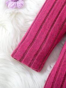 Váy trùm đầu in hoa giản dị cho bé gái - Màu tím - Xem 5