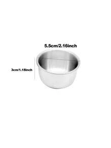1/6pcs Diameter Stainless Steel Condiment Portion Cups Appetizer Plates Soy Sauce Bowl Serving Saucer Dish Dipping Sauce Cup,Stainless Steel Fruit Tea Trays,Sauce Pan Mini Melting Pot Stainless Steel Steak Sauce Cup Korean Style Dipping Dish With Handle Restaurant Seasoning Cups Tomato Dipping Bowl Sauce Cup With Handle Stainless Steel,School Supplies