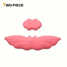 1 Set Bat-Shaped PU Leather Keyboard Wrist Rest And Mouse Wrist Pad With Anti-Slip Silicone Bottom, Soft And Comfortable, Hand Support To Relieve Fatigue, Suitable For Office Desktop Computer/Laptop Workstation, Luxury Wrist Rest