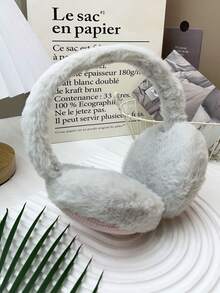 1 件装毛绒耳套，温暖、时尚的格子耳套 - 舒适的冬季耳套和防冻耳罩，耳套男女通用柔软毛绒耳套可折叠耳套舒适防寒 - 彩色 - 查看 13