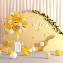 45 个/套黄色和金色纸气球适用于婚礼、生日、毕业典礼、周年纪念、单身派对和舞会装饰 - 乳胶气球适合室内庆祝活动 - 彩色 - 查看 5