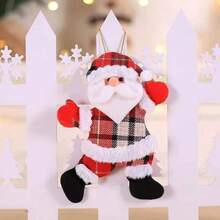 Christmas Decorations, Christmas Tree Accessories, Christmas Fabric Small Doll Pendant, Dancing Old Man, Snowman Doll, Small Pendant, Cartoon Santa Claus Plush Pendant Santa Claus Hairball Keychain, Christmas Gift, Cute Christmas Decoration Bag Charm - Multicolor - View 12