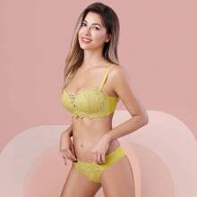 Z&D Women Sexy Lingerie Sets - Màu vàng - Xem 2
