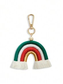 Christmas Holiday Cartoon Cute Santa Claus Bag Keychain Pendant 1pc - Multicolor - View 7