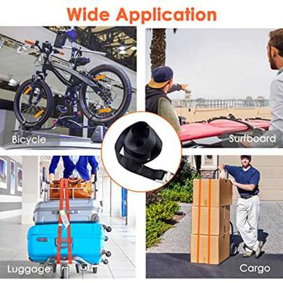 1 件装车辆/家用压缩扣紧固件、束带绳索收紧器、货物捆扎带、气瓶固定带、行李快速打包紧固带、打包带