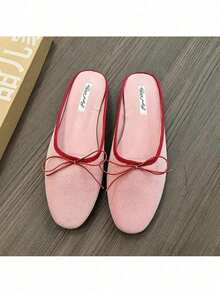2024 Red New Women Flat Shoes Fashion Shallow Slip On Ladies Elegant Ballerinas Shoes Soft Flat Heel Outdoor Casual Mary Jane S - 紅3 - 查看 11