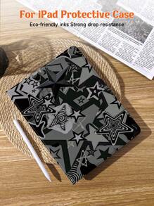 Ayotu Y2k Star & Zebra Stripes Patroon Hoesje Compatibel Met Samsung Galaxy Tab, IPad 9e/8e/7e Generatie 10.2 Inch, Nieuwe IPad 10e Generatie Hoes, Met Automatische Wake/Sleep, Vier Hoezen Anti-Val