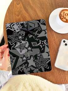 Ayotu Y2k Star & Zebra Stripes Patroon Hoesje Compatibel Met Samsung Galaxy Tab, IPad 9e/8e/7e Generatie 10.2 Inch, Nieuwe IPad 10e Generatie Hoes, Met Automatische Wake/Sleep, Vier Hoezen Anti-Val
