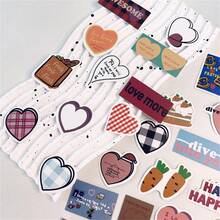90 miếng dán dễ thương phong cách INS Kawaii Hàn Quốc, miếng dán sáng tạo được cá nhân hóa, miếng dán chống nước cho sổ tay, máy tính xách tay, máy tính bảng, điện thoại di động - Nhiều màu - Xem 7