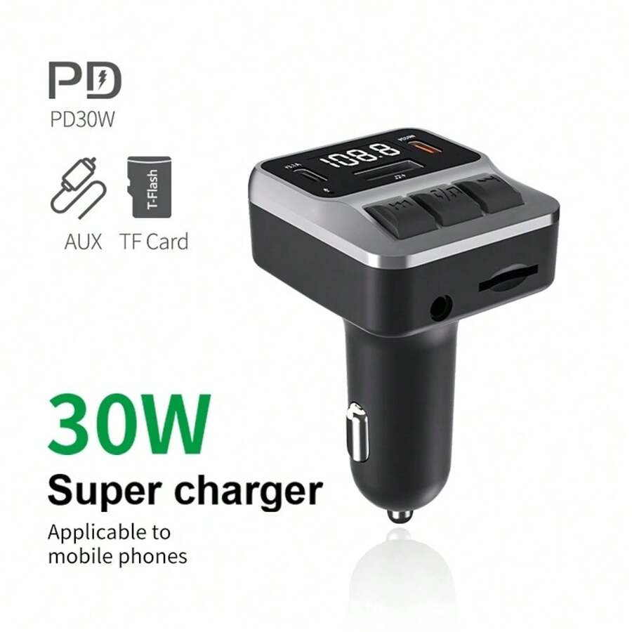 Car Bluetooth HandsFree Calling FM Transmitter Car Wireless Kit MP3