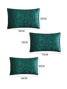 2pcs Red Leopard Print Pillow Cases, Soft Smooth Comfy Silky Like Satin Pillowcase, Envelope Closure Gifts For Double Bed