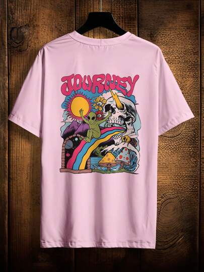 Camisa Camiseta Et Alien Cogumelo Caveira Rock Summer Streetwaer Ref 2148 VEST NERD