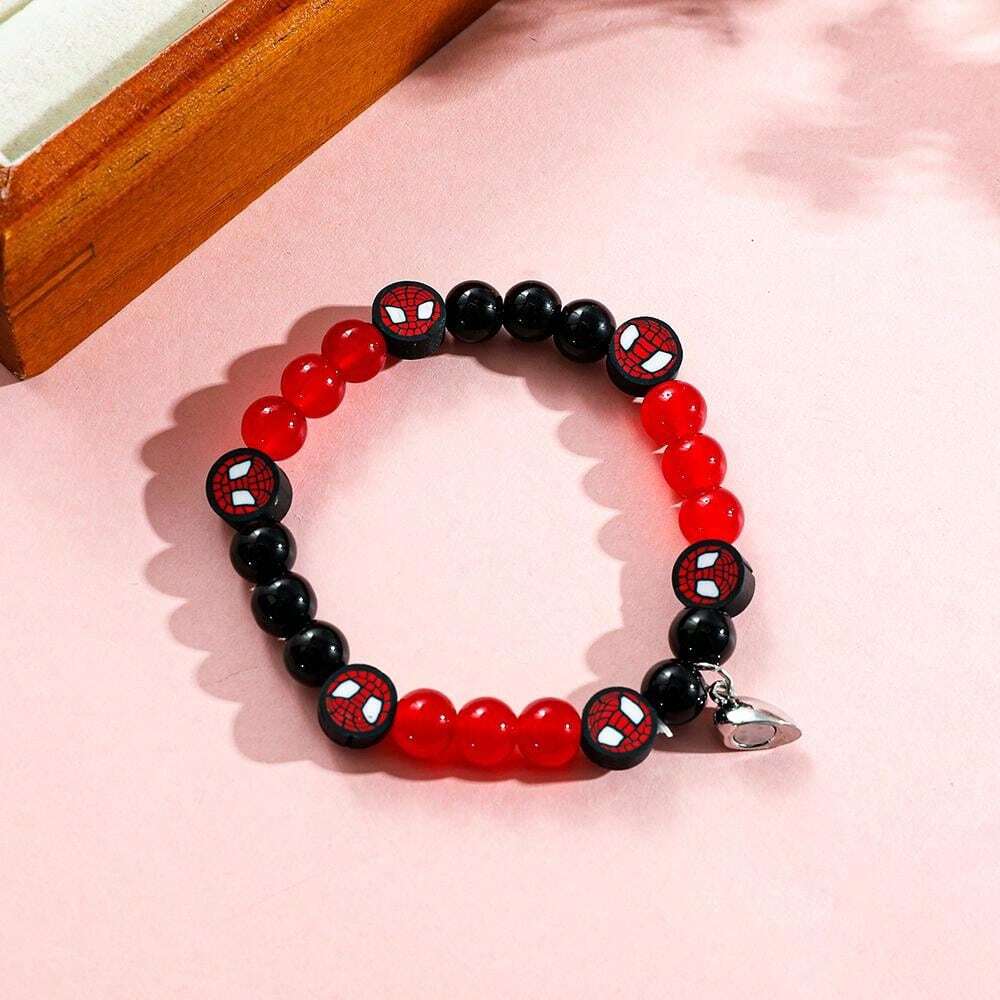 Bracciali Dell'Amicizia Ispirati A Elphaba E Glinda - Elasticizzati Con Ciondolo - Accessori Coppie Per Fan