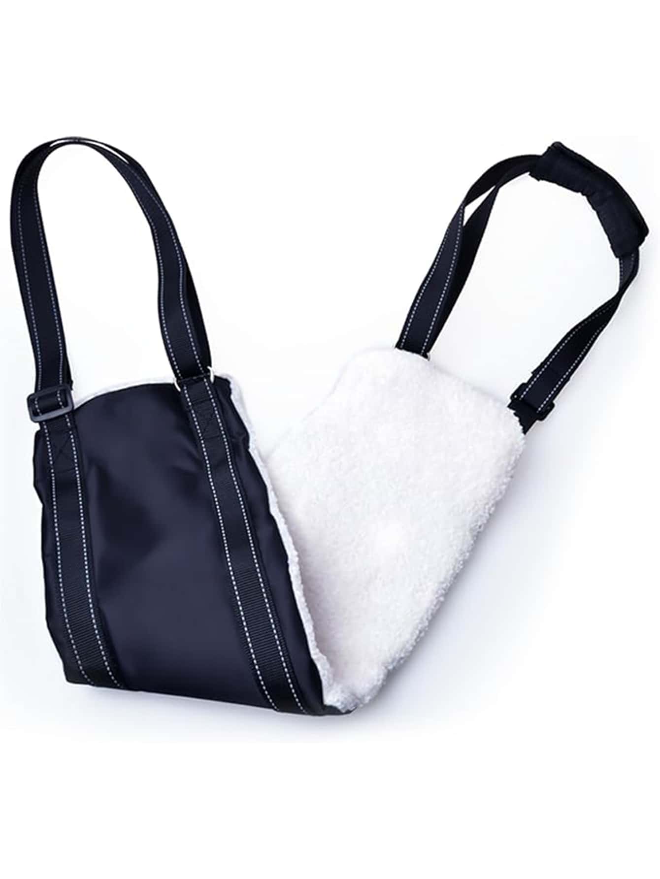 Cabestrillo para perros para las patas traseras, arnés de soporte de cadera para ayudar a levantar la parte trasera para la rehabilitación de ligamento cruzado en caninos ancianos - Blanco y Negro - Ver 1