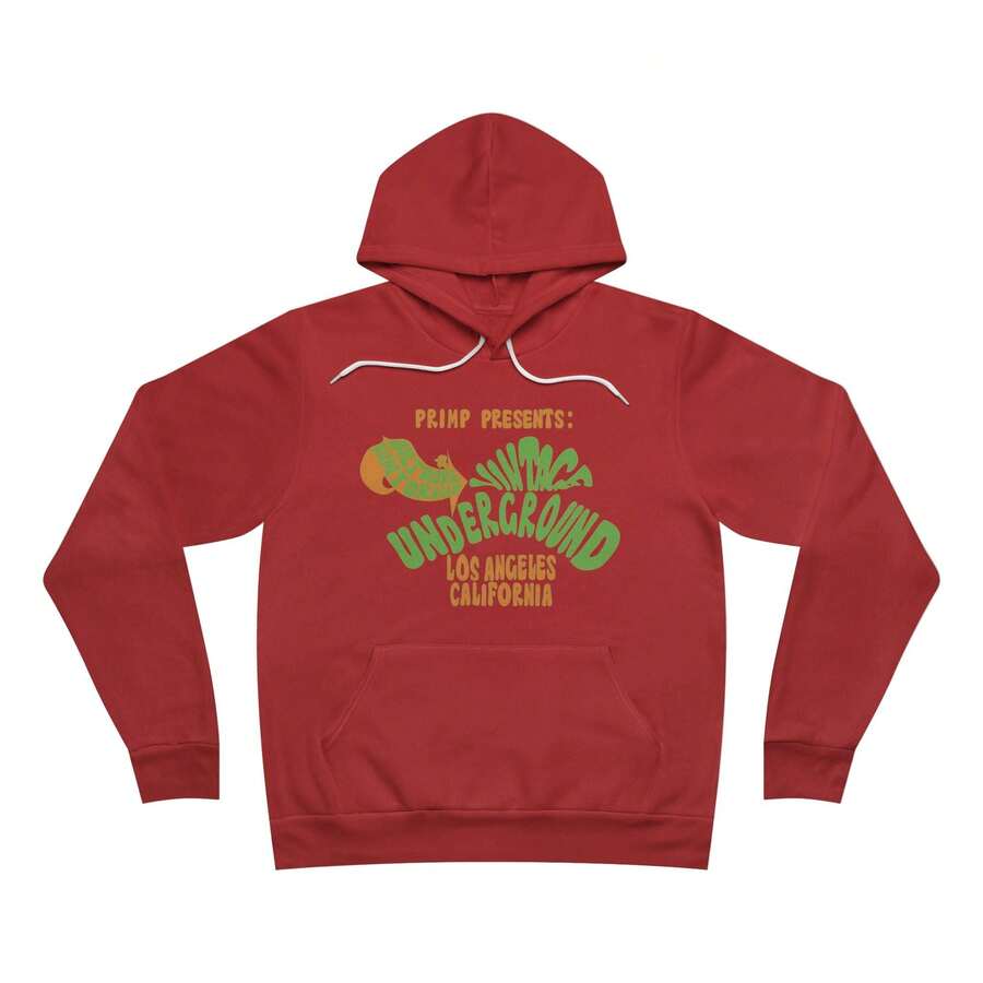 Primp Presents: The Vintage Underground At The Biltmore Unisex Sponge Fleece Pullover Hoodie - 紅色 - 查看 1