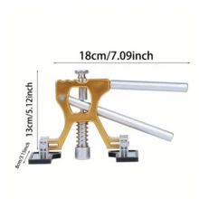 Besper Bộ dụng cụ sửa chữa ô tô có thể điều chỉnh mới, Bộ dụng cụ sửa chữa cơ khí không sơn thân xe bằng cốc hút, Bộ dụng cụ sửa chữa vết lõm thân xe không sơn - Màu vàng - Xem 2