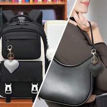 1 件全新 PU 心形钥匙扣，时尚女士皮革配饰、包包或汽车装饰 - 彩色 - 查看 7