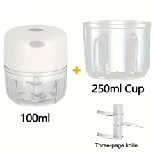 Electric Garlic Masher, Portable Mini Garlic Chopper, Garlic Blender, Household Electric Garlic Press, Wireless Garlic Mincer, Garlic Slicer, Portable & Compact Design, Easy To Use Kitchen Tool