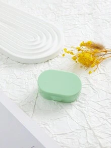XIANG YU 1/3/Miếng Mini Màu Kem Nhỏ Gọn Di Động Cho Kính Áp Tròng Cate Container Bộ Dụng Cụ Bảo Quản Ngâm - hộp chăm sóc - Xem 4