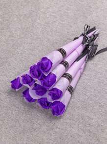 10pcs Soap Roses Artificial Rose Bouquet Petals Party Favour For Ladies, Girlfriends & Girlfriends, Suitable For Birthday, Wedding, Christmas, Holiday, Business Opening, Valentine's Day, Wedding, Birthday, Anniversary, Guest Gift, Bridesmaid Gift, Mother's Day, Father's Day