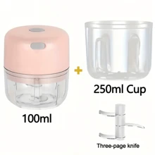 Electric Garlic Masher, Portable Mini Garlic Chopper, Garlic Blender, Household Electric Garlic Press, Wireless Garlic Mincer, Garlic Slicer, Portable & Compact Design, Easy To Use Kitchen Tool