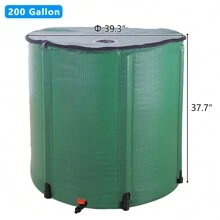 Rain Barrels To Collect Rainwater From Gutter - Rain Collection Barrel Water Barrel Rainwater Collection System Collapsible Rain Barrel - 200 Gallon-green - View 1