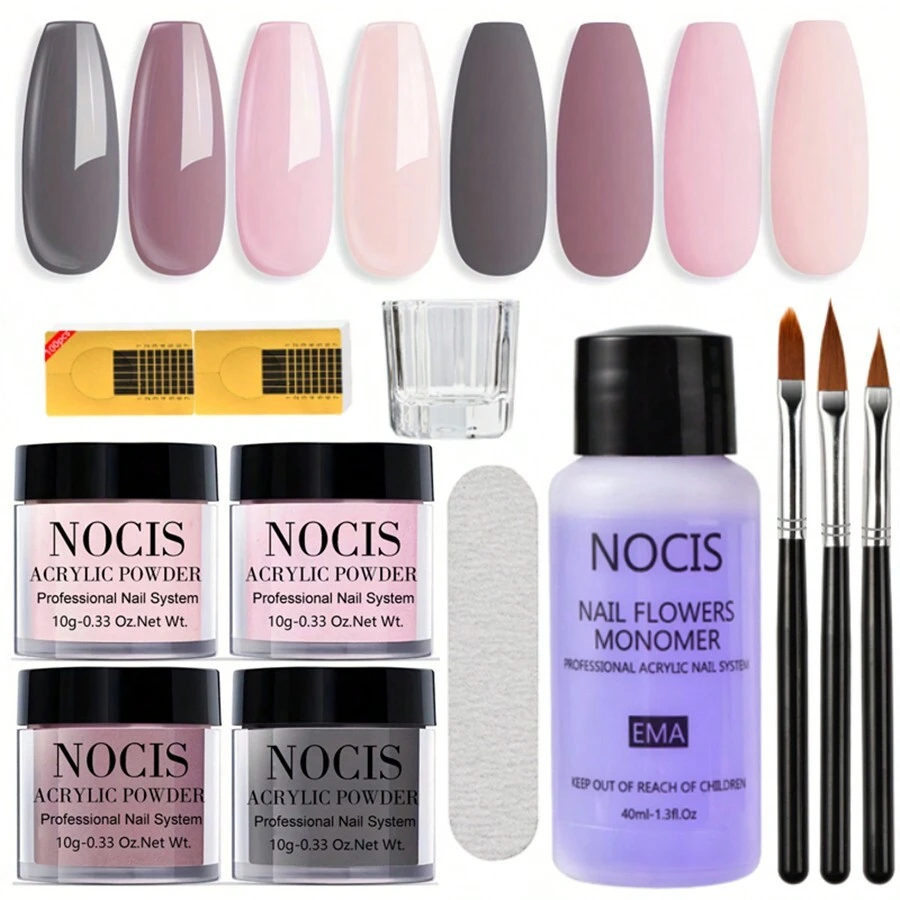 NOCIS 4Color Acrylic Nail Extension Kit Jewelry Making Kits For