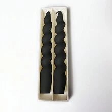 1 hộp 2 nến xoắn ốc nhiều màu (Trắng, Đen, Đỏ, Vàng, Nâu, Cam, Tím, Hồng, Xanh nhạt). Mỗi ngọn nến cháy trong 8 giờ, Không có mùi thơm, Không nhỏ giọt. Nến xoắn ốc thon cho tiệc tối, tụ họp, đám cưới, trang trí bàn. Sinh nhật, Giáng sinh, Năm mới, Quà tặng sáng tạo., Trang trí phòng, Quà tặng - Nhiều màu - Xem 20