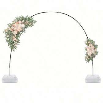 气球拱门套件，9 英尺高和 10 英尺宽可调节气球拱门花园凉亭：婚礼生日花园凉亭照片背景气球拱门植物支撑架