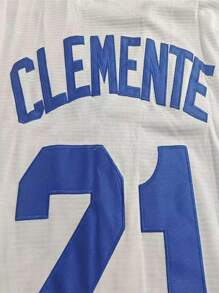 Boyfriend Style Men's Santurce Crabs 21 Roberto CleBoyfriend Style Mente Baseball Jersey Crabbers Puerto Rico Beige - Beige - View 6