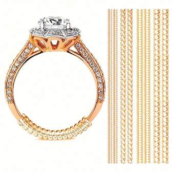 Invisible Ring Sizer - Non-Slip Silicone Ring Adjuster Fits Any Ring Size, Ring Protector For Loose Rings