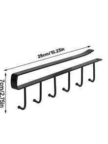 1 Giá treo đồ bằng sắt không để lại dấu đinh, Móc treo đồ đa năng, Tổ chức 6 móc - Nhiều màu, Đồ dùng nhà bếp, Hộp lưu trữ, Tổ chức, Trang trí phòng, Thích hợp cho nhà bếp, Nhà hàng, Tiệc tùng, Cắm trại, Tụ họp, Quà tặng cho bạn bè, Quà tặng gia đình, Quà tặng Giáng sinh - Nhiều màu - Xem 2