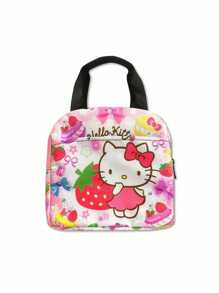 Sanrio Bolsa de lápices impresa en 3D para estudiantes de primaria y secundaria, de estilo anime kawaii y de dibujos animados, para niños y niñas, como regalo para artículos pequeños como lápiz labial, cepillo, cuidado de la piel, teléfono móvil, monedas, para uso en el hogar, regalos, vacaciones y festivales como Halloween y Navidad, de uso multifuncional.