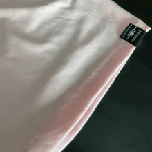 Printed Cotton T-Shirt 30.1 Combed Paris Scrit - 淺粉色 - 查看 3