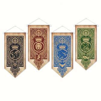 4 pezzi Decorazioni per festa a tema stregone, cartellone da festa magica, decorazioni vintage per castello, decorazioni per accogliere stregoni, decorazioni da strega per feste di Ognissanti