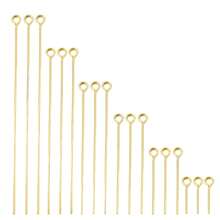 50pcs Stainless Steel Eye Pins 20/30/40/50/60/70mm Head Pins Findings Open Eye Pin For Earring Bracelet Pendant Jewelry Making