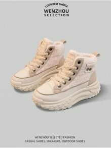 Neue Damen Winter Outdoor Schneestiefel, Plüschfutter, Dicke Isolierung, Rutschfest, Vielseitig, Bequem und langanhaltend