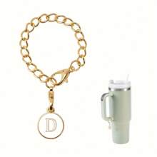 1 Packung Initialen Charm Anhänger, personalisierte Buchstaben Schmuckanhänger zur Kennzeichnung von Kaffeetassen, Anti-Verlust Dekoartikel