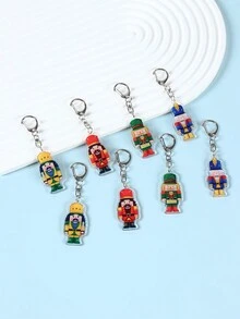 8 chiếc móc chìa khóa Acrylic Giáng sinh Móc chìa khóa Kẹp hạt dẻ Giáng sinh, Mặt dây chuyền Acrylic 9*2,6cm dùng để trang trí Giáng sinh Trang trí Giáng sinh Trang trí phòng Treo đồ trang trí, Túi quà tặng cho tiệc Giáng sinh Túi dệt Trang trí Đồ trang trí Giáng sinh, Giáng sinh - Nhiều màu - Xem 2