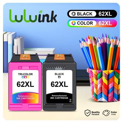 Lulu Ink Gereviseerde inktpatronen 62XL/Gereviseerde inktpatronen 64XL/Gereviseerde inktpatronen 122XL/Gereviseerde inktpatronen 123XL/