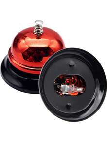 1/2/5PCS 随机呼叫铃、服务铃、接待铃、晚餐铃、厨房铃、餐厅铃，适用于酒店、学校、餐厅、接待区、医院、仓库（直径 3.3 英寸） - 彩色 - 查看 3