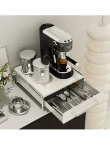 Estante multifuncional de gran capacidad para almacenar cápsulas de café - Organizador de portacápsulas para la cocina, oficina y hogar - Organizador de escritorio tipo deslizante para cafetería y accesorios del hogar - Multicolor - Ver 3