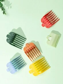 导梳套装，10 件理发限位梳，专业理发导梳，替换护罩套装，多色理发推剪塑料限位梳，适用于美发工具（10 种颜色）10 件塑料推剪护罩梳子套装，适用于电动理发推剪，1/16 英寸至 1 英寸（1.5-25 毫米），兼容 Wahl 专业理发推剪/修剪器切割导板、护罩、推剪切割导板 - 彩色 - 查看 3