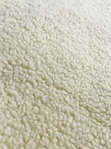 Women Retro Faux Shearling Vest, Colorblock Sleeveless Jacket, Autumn/Winter - Apricot - View 8