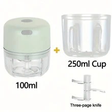 Electric Garlic Masher, Portable Mini Garlic Chopper, Garlic Blender, Household Electric Garlic Press, Wireless Garlic Mincer, Garlic Slicer, Portable & Compact Design, Easy To Use Kitchen Tool